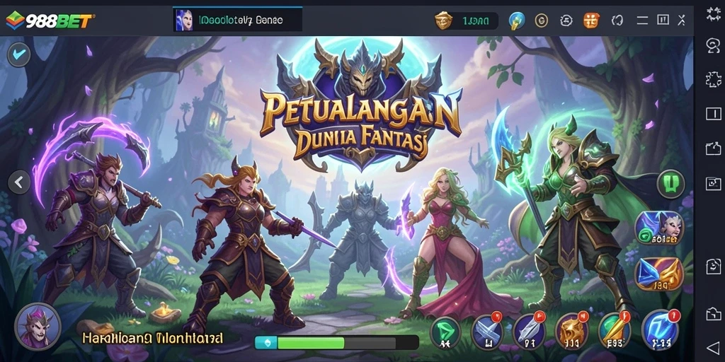Tangkapan layar 988BET menampilkan gameplay petualangan yang menakjubkan.