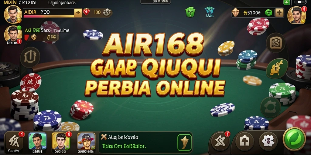 Screenshot gameplay AIR168 menampilkan aksi seru permainan QiuQiu.