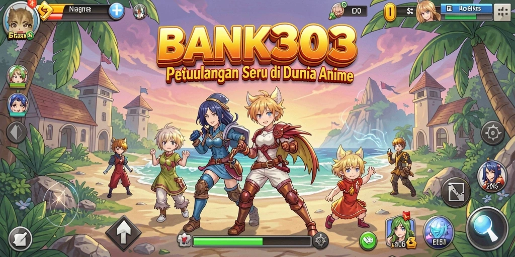Tampilan gameplay BANK303 yang menakjubkan dan karakter-karakter Anime yang unik.