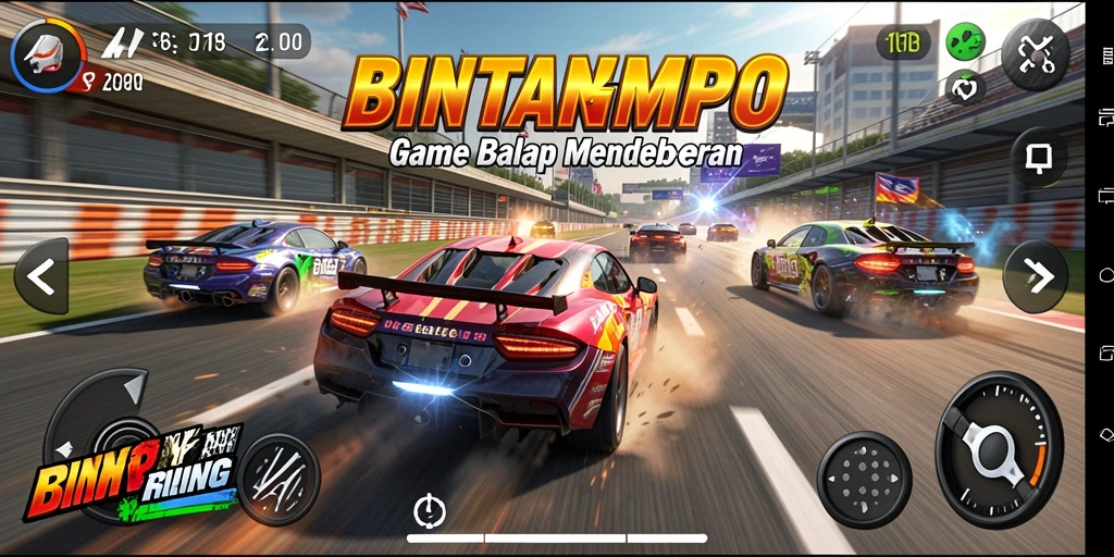 Tampilan dinamis dan mendebarkan dari gameplay BINTANGMPO yang penuh aksi.