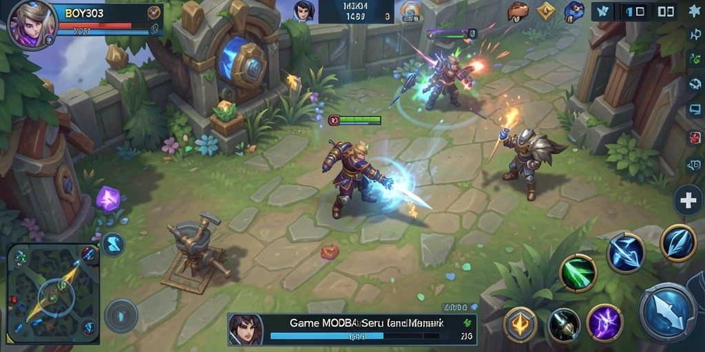 Tampilan menarik dari gameplay MOBA BOY303 yang mendebarkan.