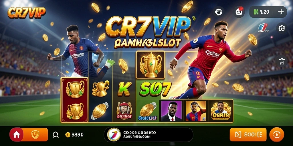 Tangkapan layar CR7VIP menampilkan gameplay slot yang menghibur dan dinamis.