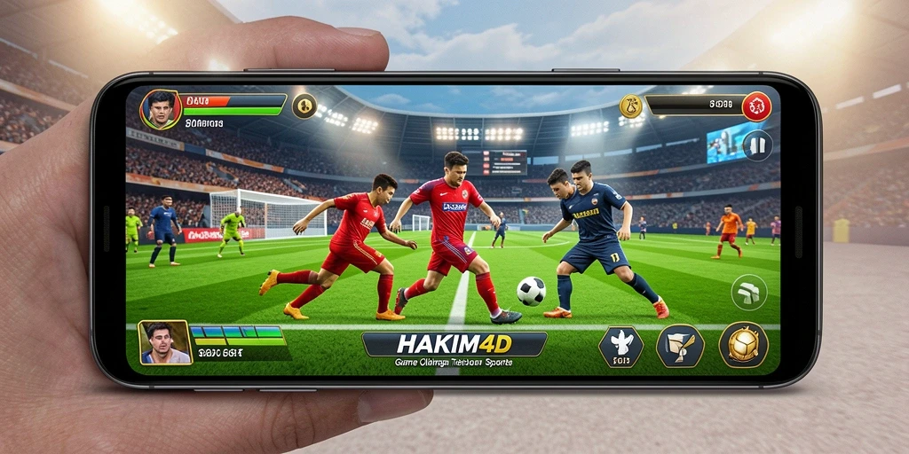 Tampilan gameplay HAKIM4D yang seru dan kompetitif di lapangan.