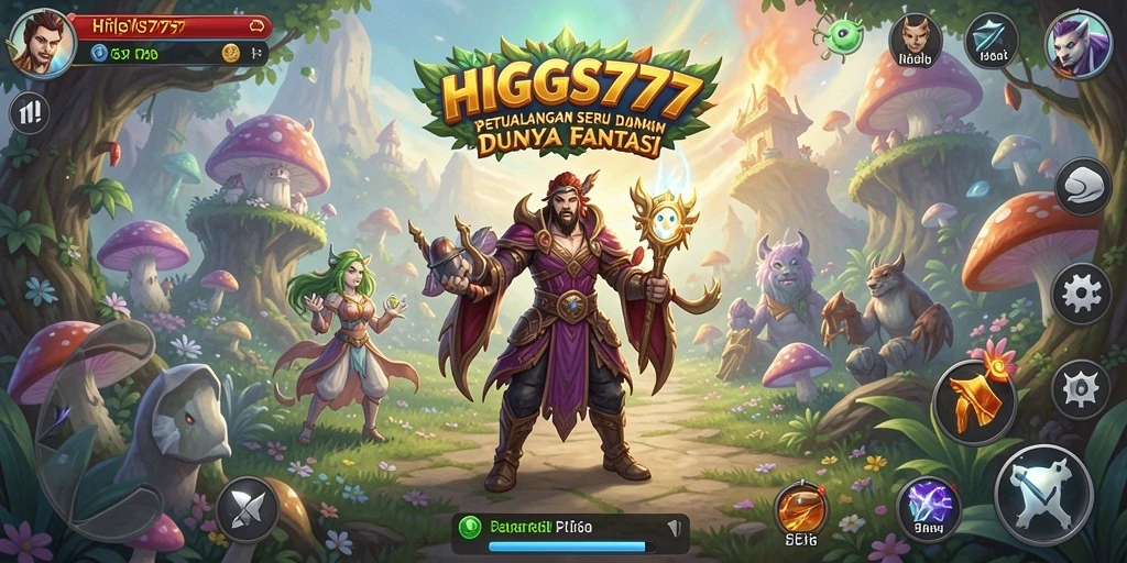 Screenshot HIGGS777 menampilkan petualangan menantang yang menggugah semangat.