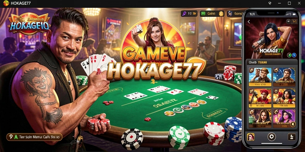 Tampilan live gameplay HOKAGE77 yang memukau dan interaktif.