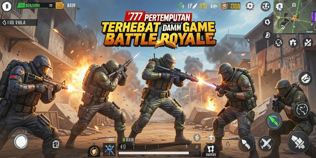 Tangkapan layar L777 menampilkan aksi pertempuran seru di arena Battle Royale.