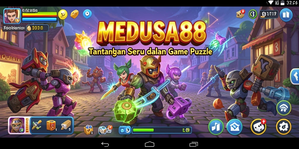 Tampilan gameplay menarik dan menantang dari MEDUSA88.
