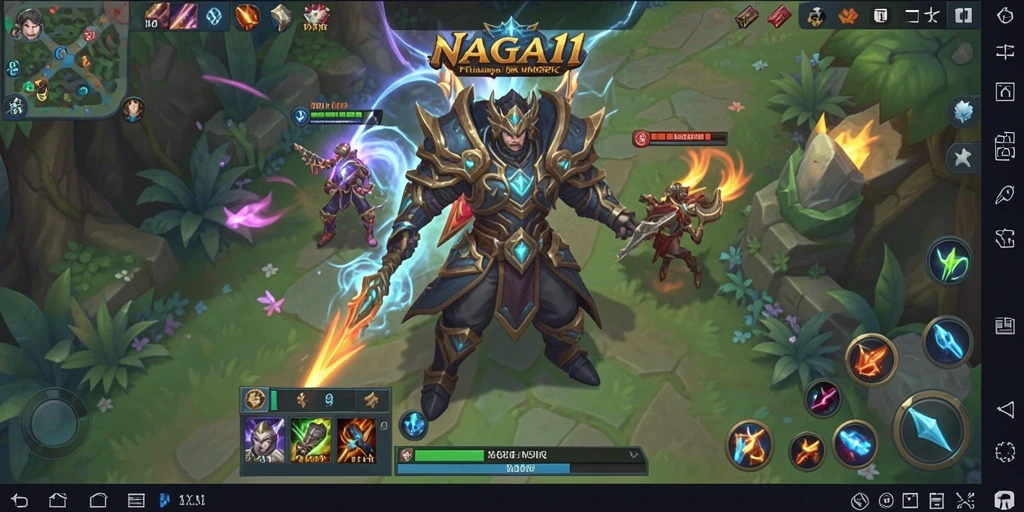 Screenshot NAGA11 menampilkan aksi seru dalam pertarungan MMORPG.
