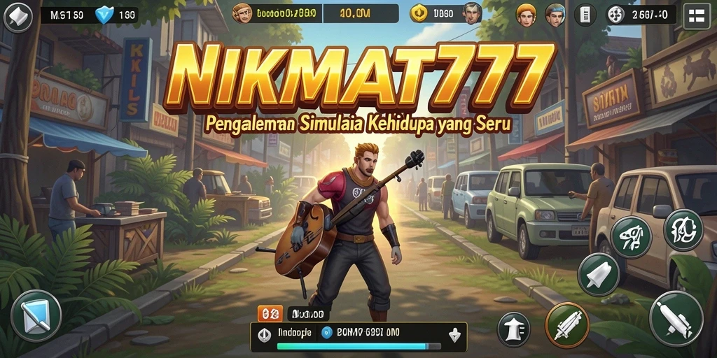Screenshot gameplay NIKMAT777 menampilkan aksi seru dalam simulasi kehidupan.