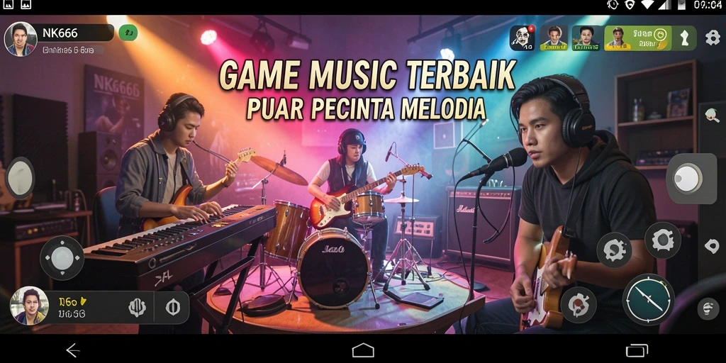 Tampilan gameplay NK666 yang penuh warna dan dinamis.