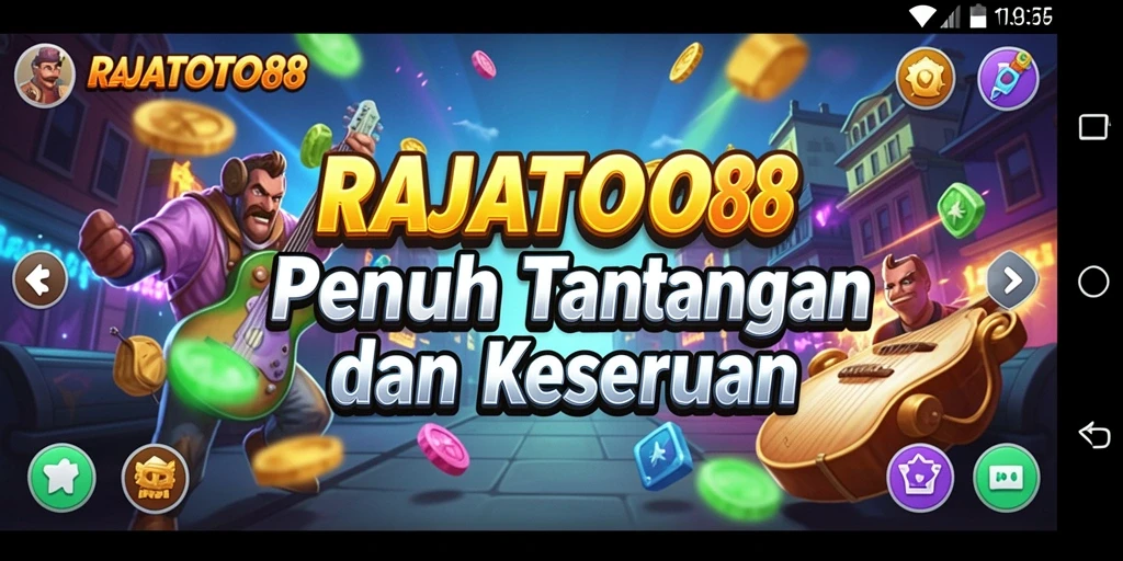 Tampilan gameplay seru dan dinamis dari RAJATOTO88.