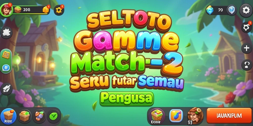 Screenshot gameplay SELTOTO yang menampilkan keseruan permainan Match-3.