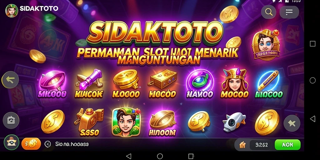 Tampilan khas gameplay Slot yang mendebarkan di SIDAKTOTO.