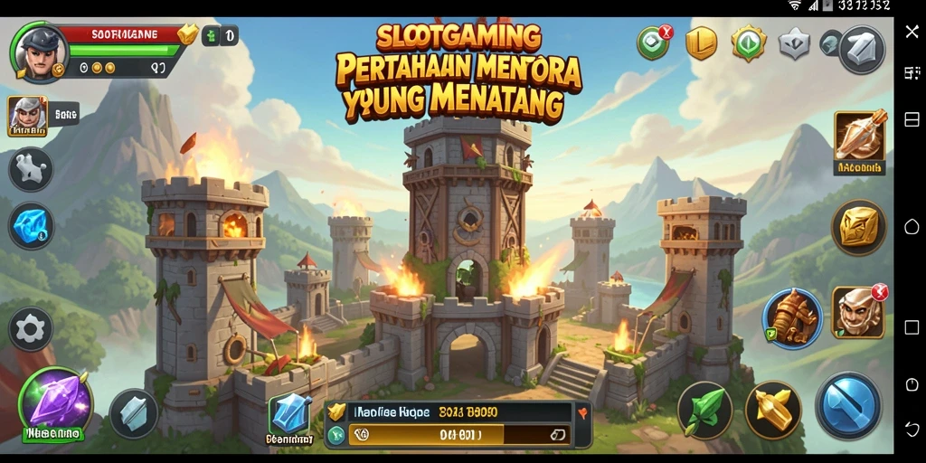Gameplay SLOTGAMING yang intens dengan strategi Tower Defense.