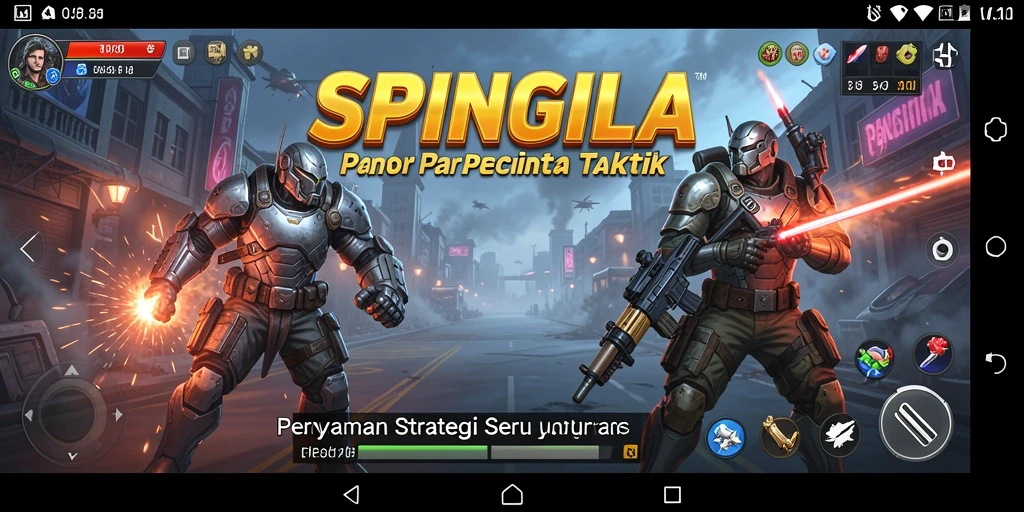 Tampilan gameplay menarik dari SPINGILA yang menampilkan strategi dinamis.