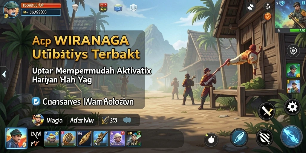 Tampilan antarmuka aplikasi WIRANAGA yang menarik dan fungsional.